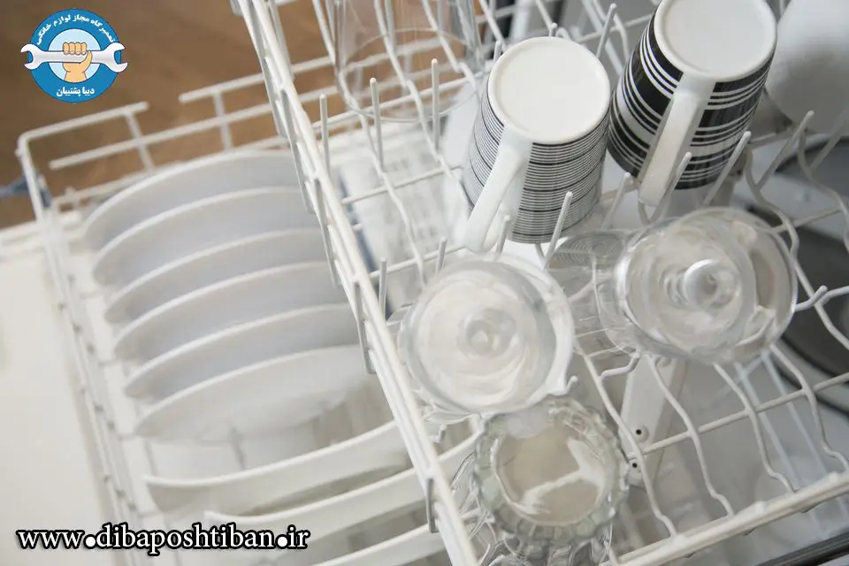 علت خش افتادن روی ظروف در ماشین ظرفشویی