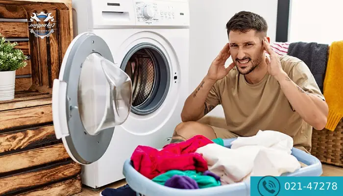 سر و صدای زیاد و غیر عادی در ماشین لباسشویی ال جی