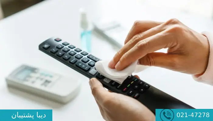 تعمیر کنترل تلویزیون آبخورده 