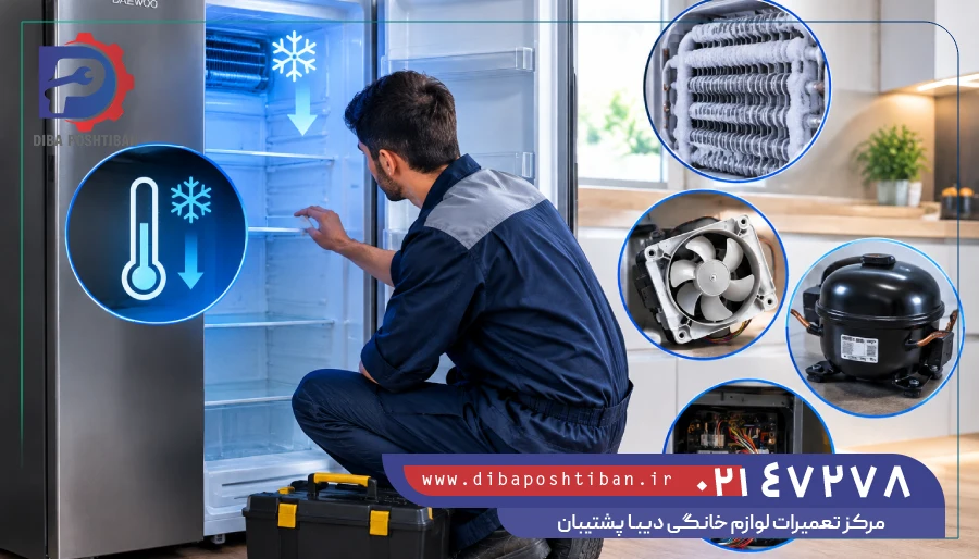 چرا یخچال فریزر دوو سرمای خود را از دست می دهد؟